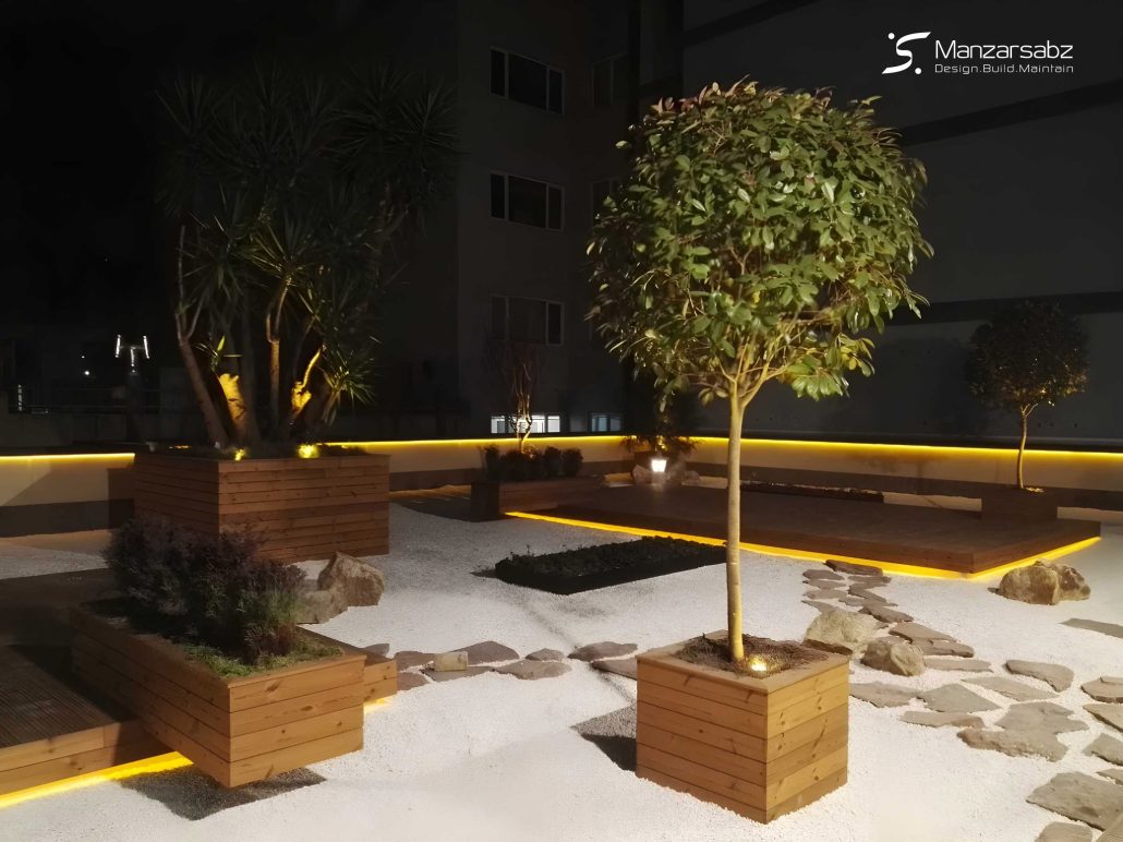 تراس و باغ ژاپنی ملاصدرا