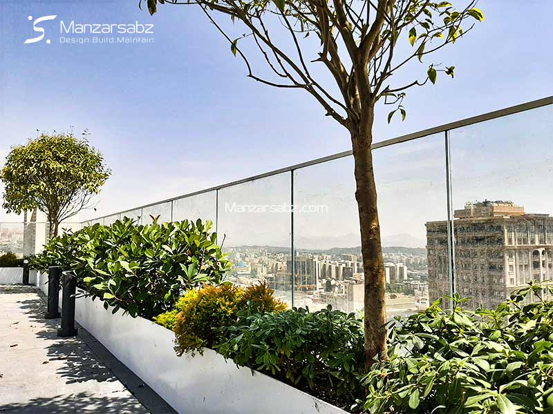 طراحی تراس سبز