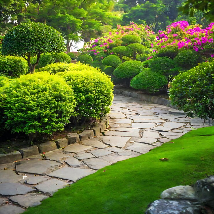 محوطه سازی باغ با کمترین هزینه در شرکت منظر سبز