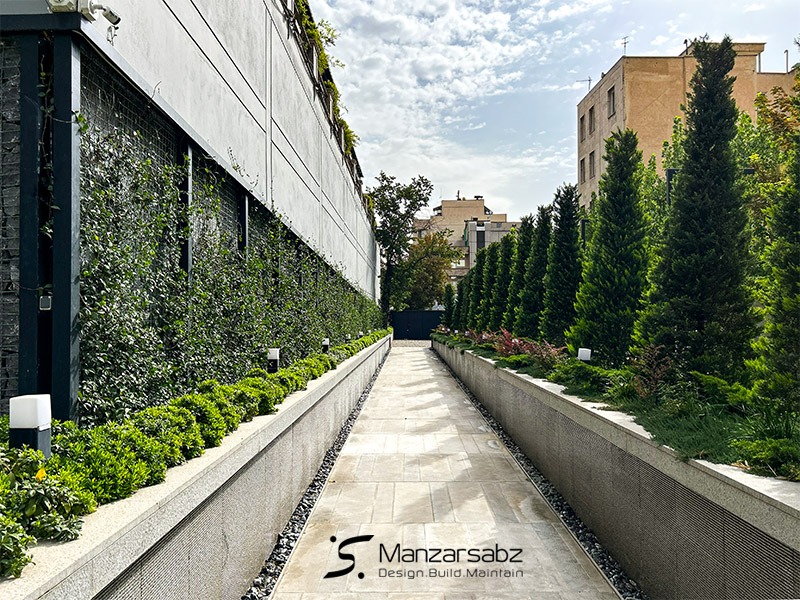 محوطه سازی شریعتی با ویوی جذاب