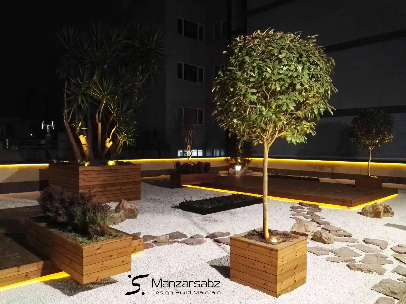 تراس گاردن به همراه اصول مهندسی تراس سبز