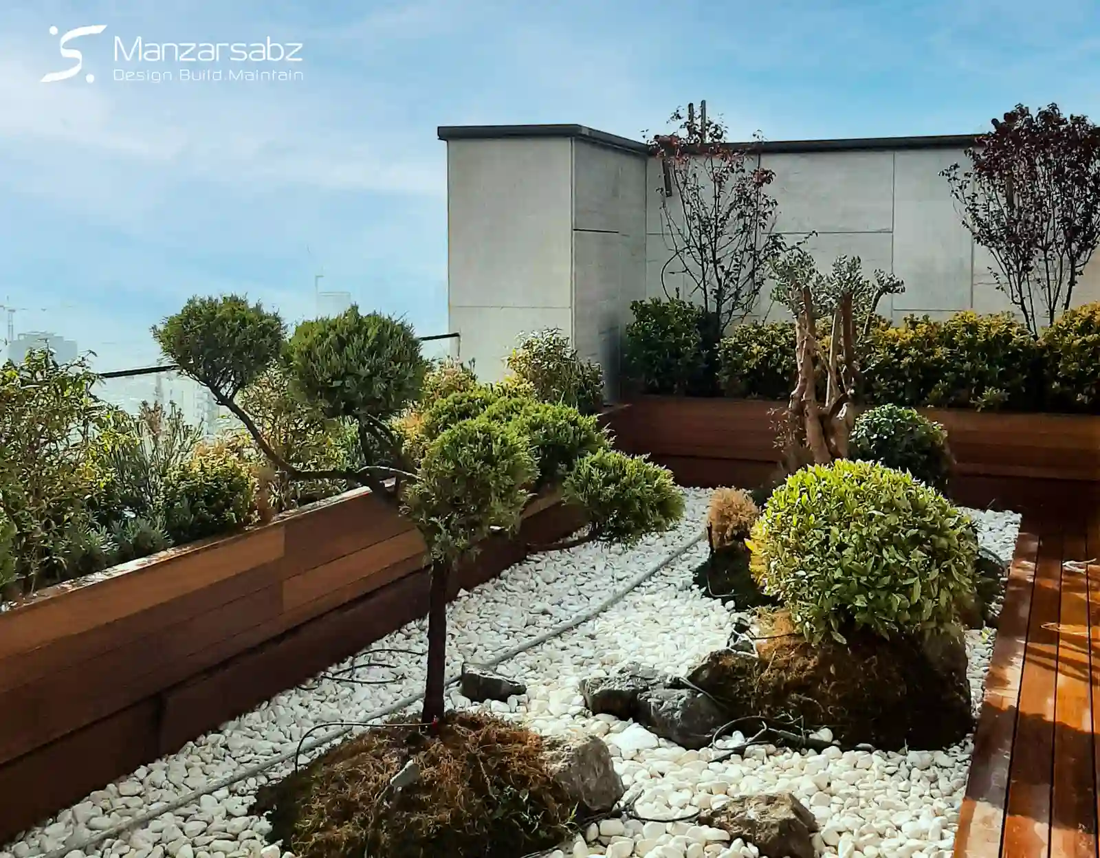 مراحل اجرای پروژه طراحی باغ ژاپنی توسط تیم منظر سبز