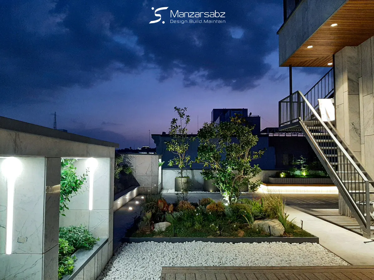 پرکاربردترین المان‌ها و کاربری‌ها در طراحی روف گاردن لوکس