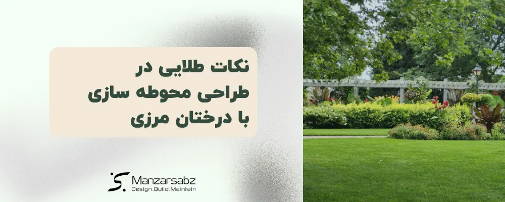 نکات طلایی در طراحی محوطه سازی با درختان مرزی